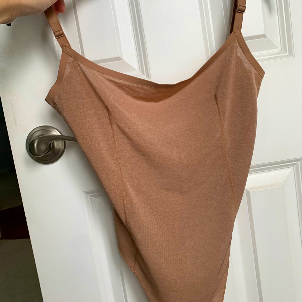 COPY - SKIMS Shapewear | Sheer Sculpt Collection: Thong Bodysuit